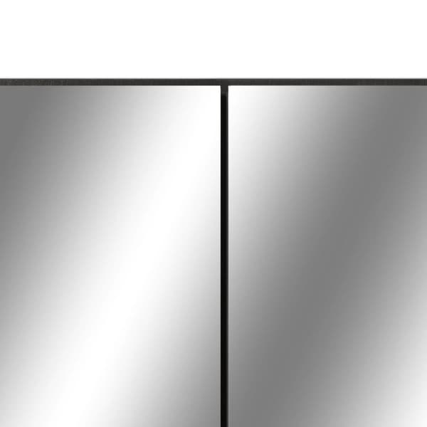 vidaXL LED kylpyhuoneen peilikaappi musta 80x15x60 cm MDF