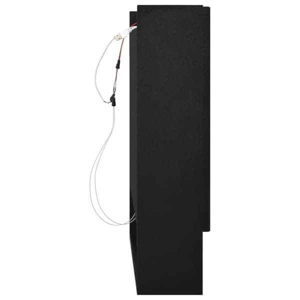 vidaXL LED kylpyhuoneen peilikaappi musta 80x15x60 cm MDF