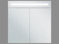 Pikkukuva 5 / 8: Peilikaappi valkoinen 60 x 60 cm suorakulmainen peiliovi LED-valot moderni tyyli