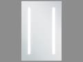 Pikkukuva 6 / 9: Peilikaappi valkoinen 40 x 60 cm peiliovet suorakulmainen LED-valot moderni tyyli