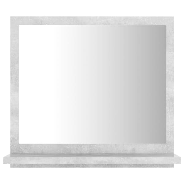 vidaXL badeværelsesspejl 40x10,5x37 cm konstrueret træ betongrå
