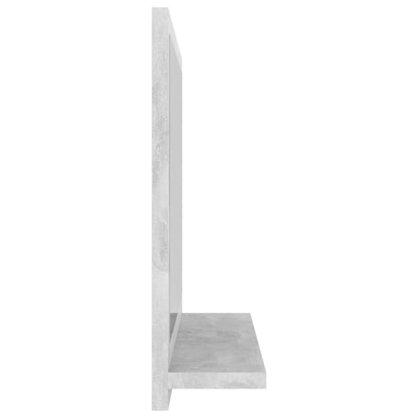 vidaXL badeværelsesspejl 40x10,5x37 cm konstrueret træ betongrå