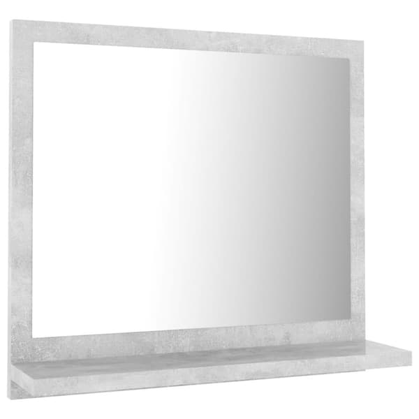 vidaXL badeværelsesspejl 40x10,5x37 cm konstrueret træ betongrå