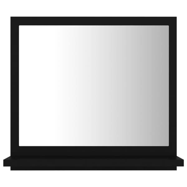 vidaXL Baderomsspeil svart 40x10,5x37 cm konstruert tre