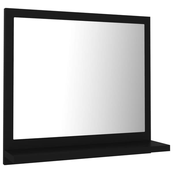vidaXL Baderomsspeil svart 40x10,5x37 cm konstruert tre