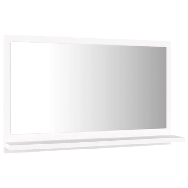 vidaXL Baderomsspeil hvit 60x10,5x37 cm konstruert tre