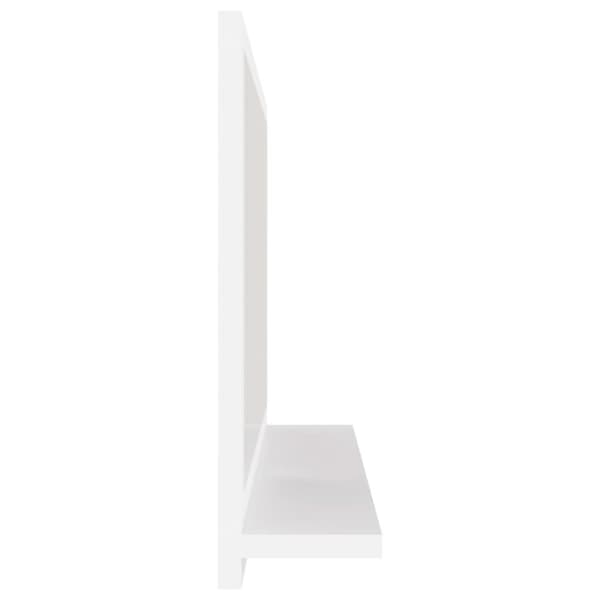 vidaXL Baderomsspeil hvit 60x10,5x37 cm konstruert tre