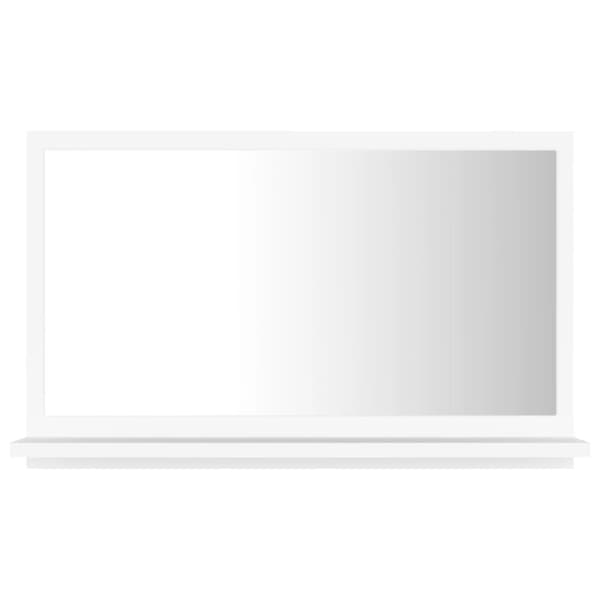 vidaXL Baderomsspeil hvit 60x10,5x37 cm konstruert tre