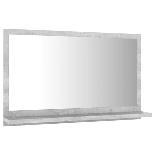 vidaXL badeværelsesspejl 60x10,5x37 cm konstrueret træ betongrå
