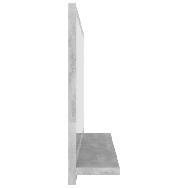 vidaXL badeværelsesspejl 60x10,5x37 cm konstrueret træ betongrå