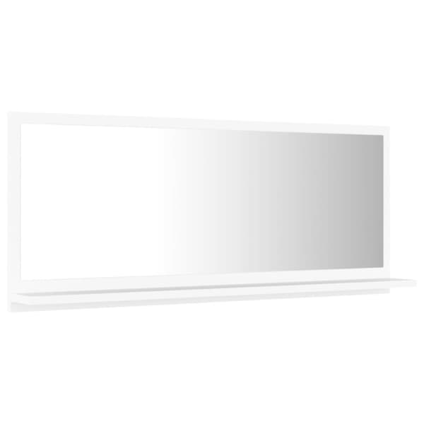 vidaXL Baderomspeil hvit 90x10,5x37 cm sponplate
