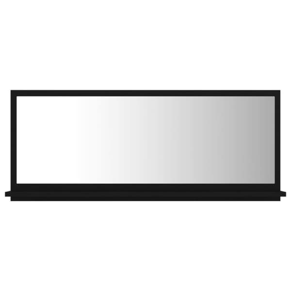 vidaXL Baderomsspeil svart 90x10,5x37 cm sponplate