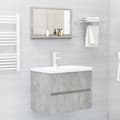 Miniatyrbilde 6 av 7: vidaXL Baderomsspeil betonggrå 60x10,5x37 cm sponplate