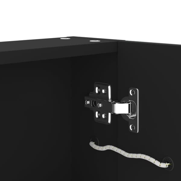 vidaXL Badrumsskåp med spegel LED 62x14x60 cm