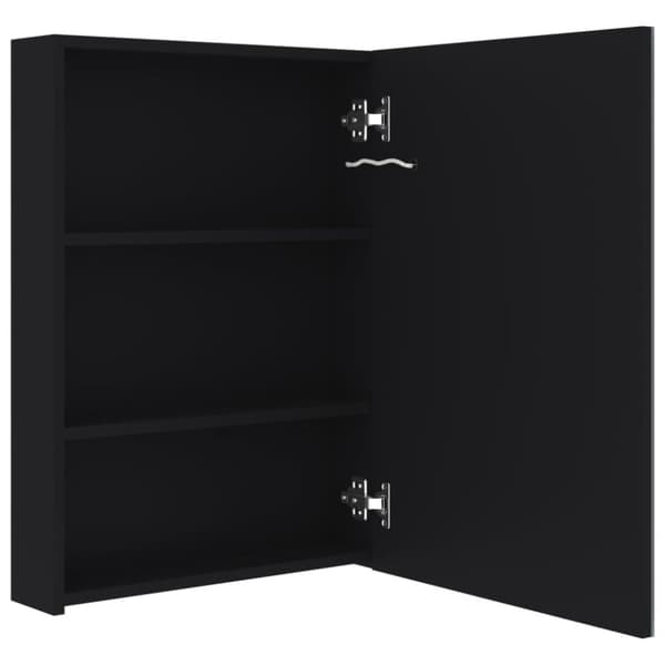 vidaXL badeværelsesskab med spejl + LED-lys 50x13x70 cm