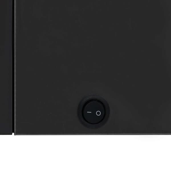 vidaXL LED-speilskap til bad 89x14x62 cm