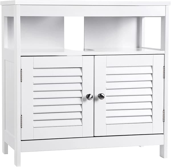 Tvättställsunderskåp med 2 dörrar vit 60 x 30 x 90 cm
