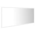 Miniatyrbild 7 av 11: vidaXL Badrumsspegel med LED vit 100x8,5x37 cm spånskiva