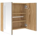 Pikkukuva 5 / 8: vidaXL LED kylpyhuoneen peilikaappi tammi 62x14x60 cm