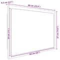 Miniatyrbild 4 av 11: vidaXL Badrumsspegel med LED vit 60x8,5x37 cm akryl
