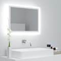 Miniatyrbild 1 av 11: vidaXL Badrumsspegel med LED vit 60x8,5x37 cm akryl