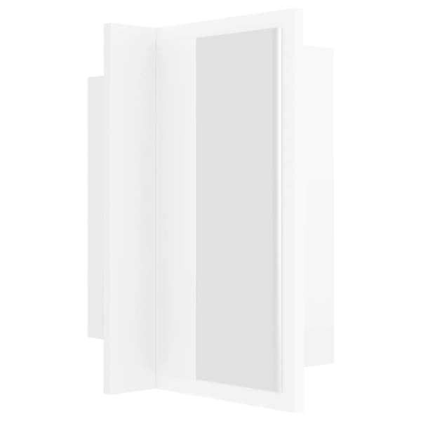 vidaXL LED-speilskap til baderom hvit 40x12x45 cm akryl