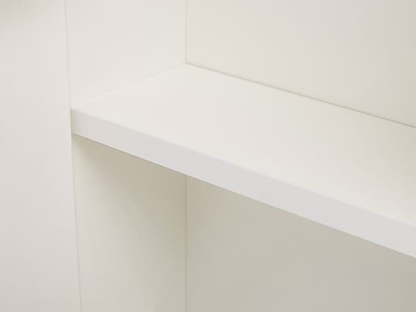 Badeværelse Spejlskab Sølv krydsfiner 60 x 60 cm Hængende 2 Låger med LED Lys
