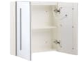Pikkukuva 6 / 11: Peilikaappi valkoinen/hopea 60 x 60 cm LED-valoilla 2 ovea kylpyhuoneeseen