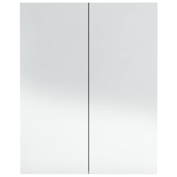 vidaXL Speilskap til bad 60x15x75 cm MDF antrasitt