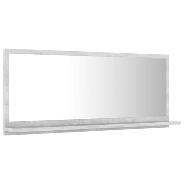 vidaXL badeværelsesspejl 90x10,5x37 cm spånplade betongrå