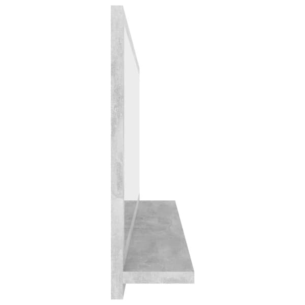 vidaXL badeværelsesspejl 90x10,5x37 cm spånplade betongrå