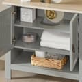 Miniatyrbild 7 av 8: SoBuy Tvättställsunderskåp, Badrumsskåp, Lågskåp, Badrumsmöbler BZR69-HG