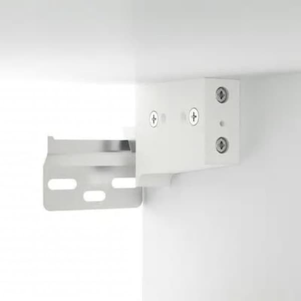 vidaXL Speilskap med LED hvit 76x15x55 cm