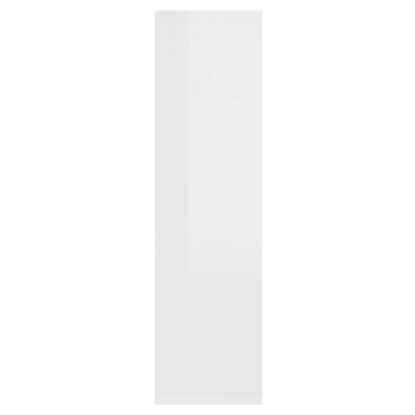 vidaXL Speilskap med LED høyglans hvit 76x15x55 cm