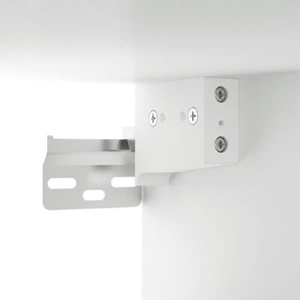 vidaXL Speilskap med LED høyglans hvit 76x15x55 cm