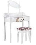 Miniatyrbilde 4 av 11: Sminkebord med Hvit Skuff Stue Møbler Retro Design