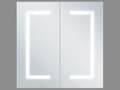 Miniatyrbilde 5 av 7: Baderomsspeilskap med LED White 60 x 60 cm Moderne