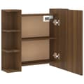 Pikkukuva 11 / 11: vidaXL Peilikaappi LED-valoilla ruskea tammi 70x16,5x60 cm