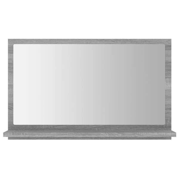 vidaXL Badespeil grå sonoma 60x10,5x37 cm konstruert tre