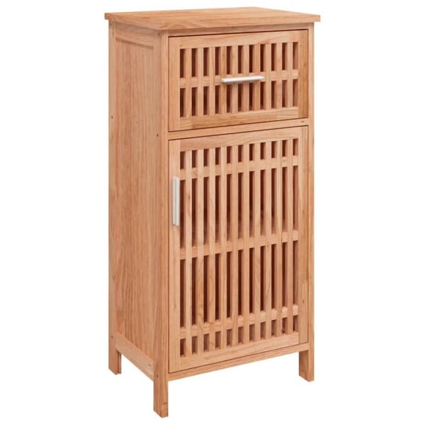 vidaXL badeværelsesskab 42x29x82 cm massivt valnøddetræ