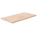 Miniatyrbillede 1 af 4: vidaXL bordplade til badeværelse 80x40x2,5 cm massivt træ ubehandlet