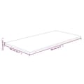 Miniatyrbillede 4 af 4: vidaXL bordplade til badeværelse 80x40x1,5 cm massivt træ ubehandlet