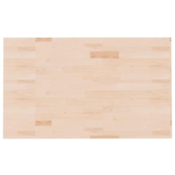 vidaXL Kylpyhuoneen työtaso 100x60x1,5 cm käsittelemätön täysi puu