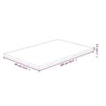 Miniatyrbillede 4 af 4: vidaXL bordplade til badeværelse 100x60x2,5 cm massivt træ ubehandlet