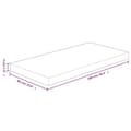 Miniatyrbilde 4 av 4: vidaXL Benkeplate til bad 100x60x4 cm ubehandlet heltre