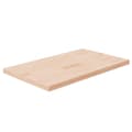 Miniatyrbilde 1 av 4: vidaXL Benkeplate til bad 100x60x4 cm ubehandlet heltre
