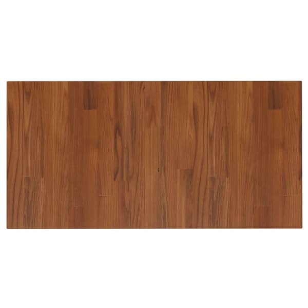 vidaXL Benkeplate til bad mørkebrun 80x40x2,5 cm behandlet heltre