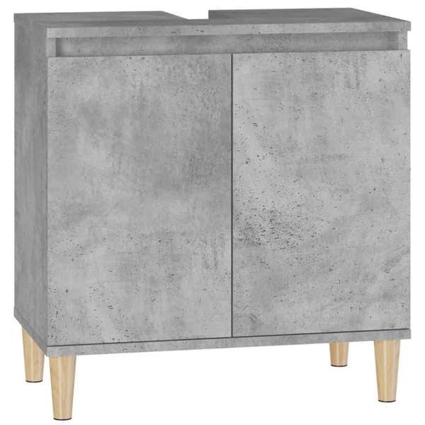 vidaXL Tvättställsskåp betonggrå 58x33x60 cm konstruerat trä