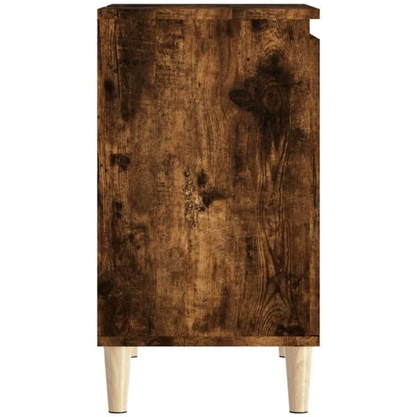 vidaXL Servantskap røkt eik 58x33x60 cm konstruert tre
