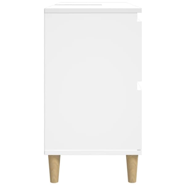 vidaXL Servantskap hvit 80x33x60 cm konstruert tre